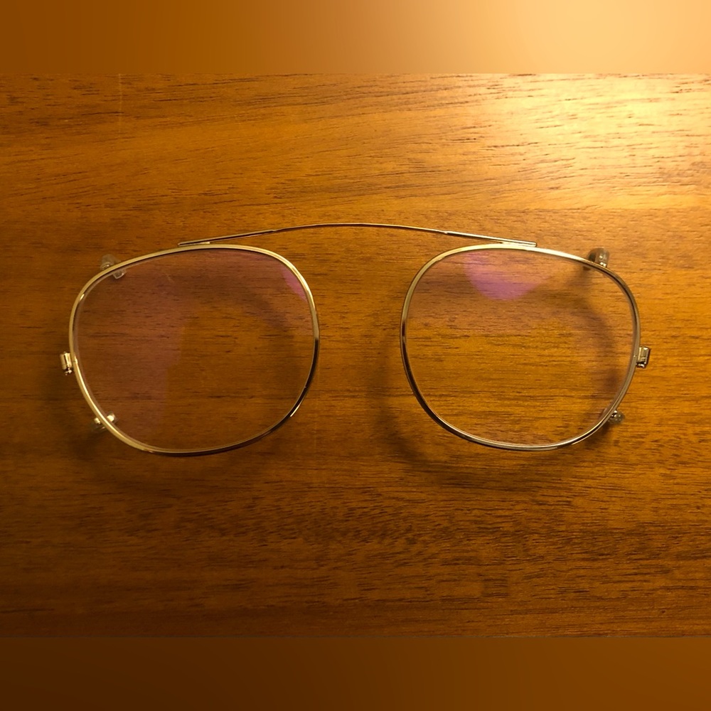 Moscot Cliptosh blue light blockers 46 gold